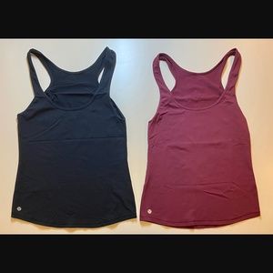 Two Lululemon Racerback Tank Tops
